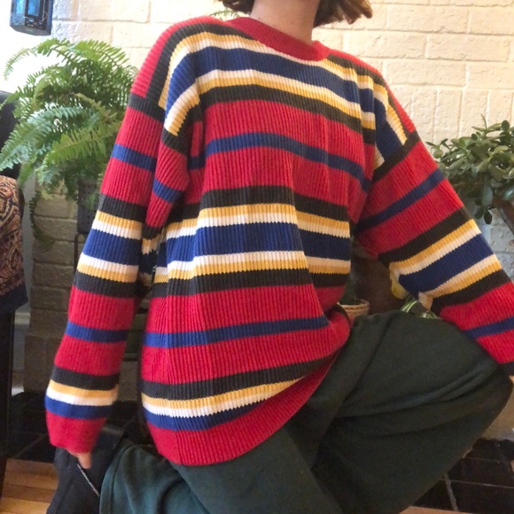 Striped Ribbed Rainbow Sweater - Picture 3 of 6
